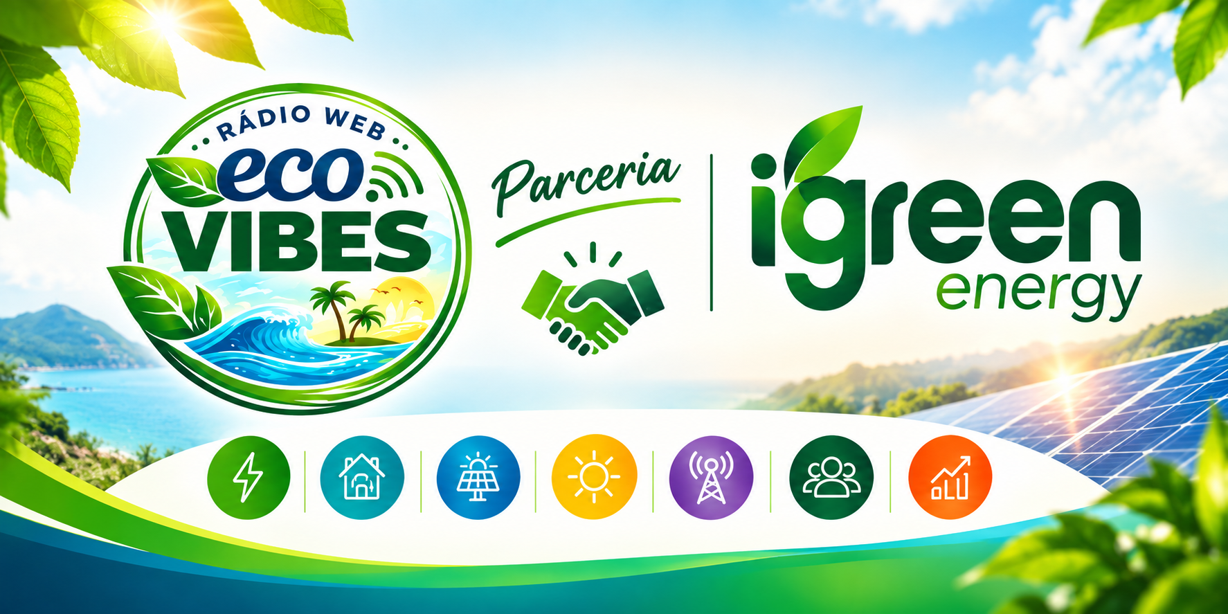 iGreen Energy e Rádio Web Eco Vibes: nova parceria traz soluções em energia, sustentabilidade e conectividade